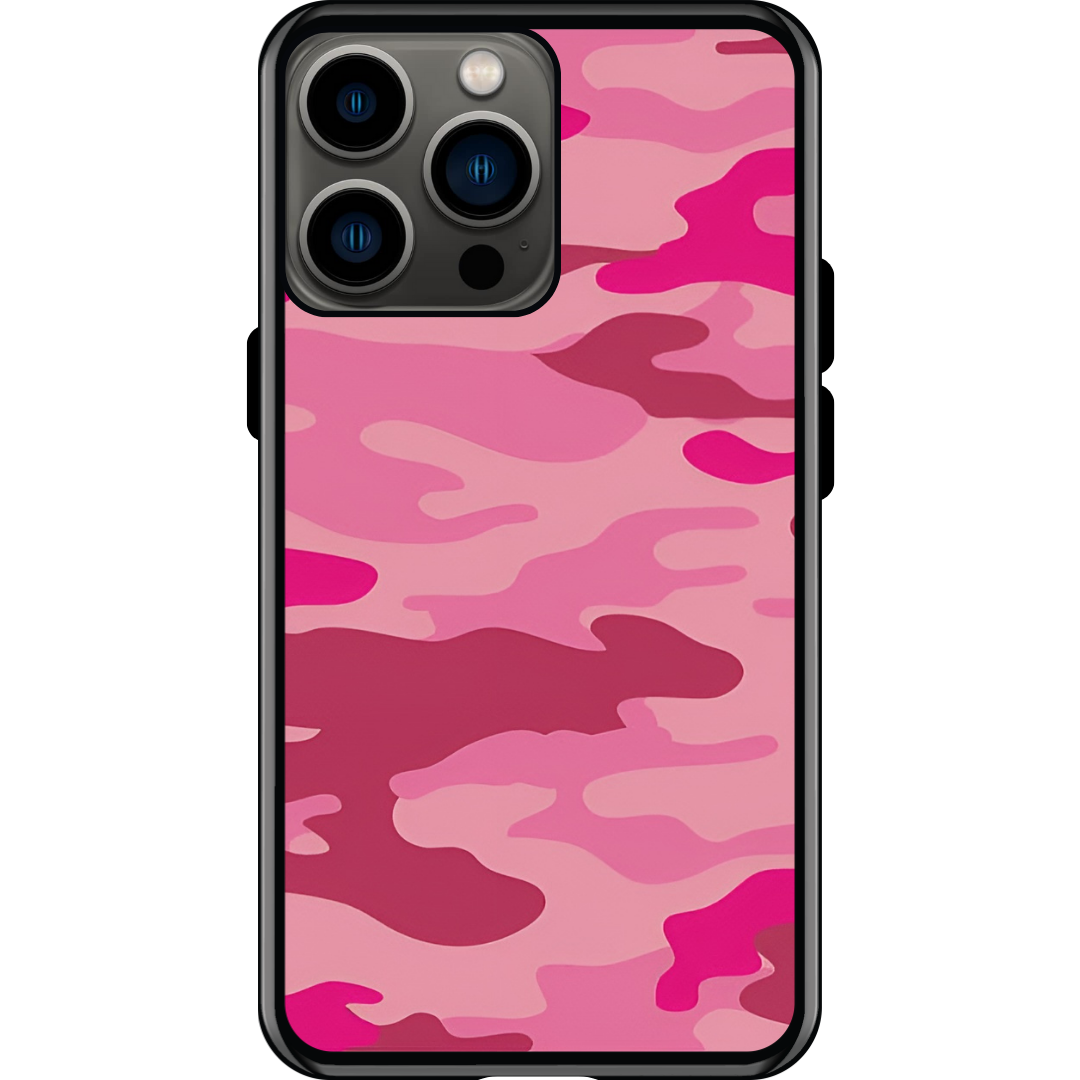 Pink/Burgundy Camo Phone Case