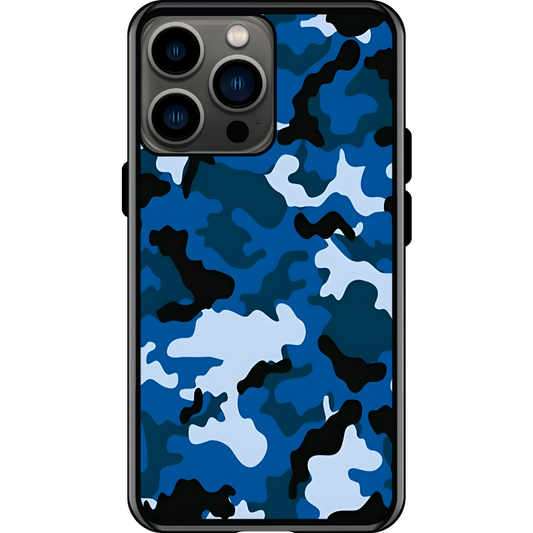 Blue Camo Phone Case