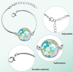 Silver Round Tray Bracelets